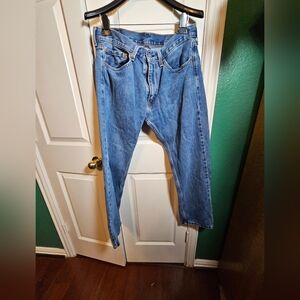 Levis 505 34x30 Classic Blue Denim Jeans